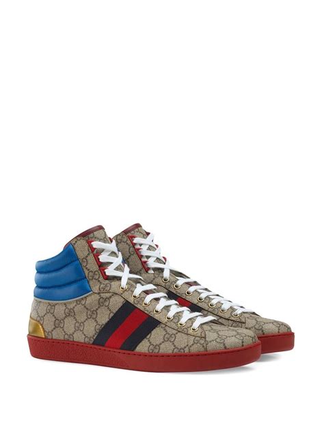 gucci ace gg high top|gucci high top sneakers beige.